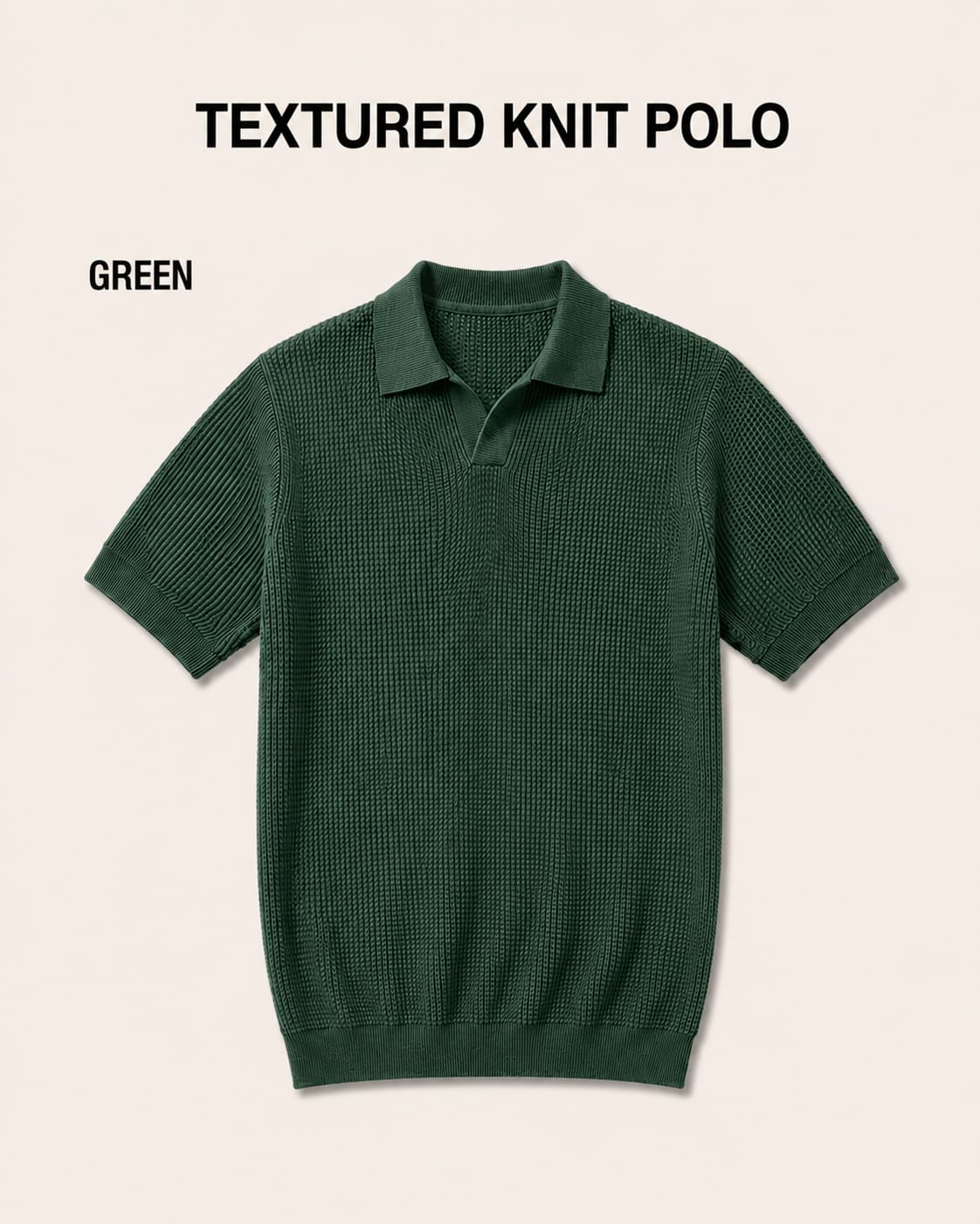 Pack of 3 Johnny Collar Polos – Maroon, Navy & Green