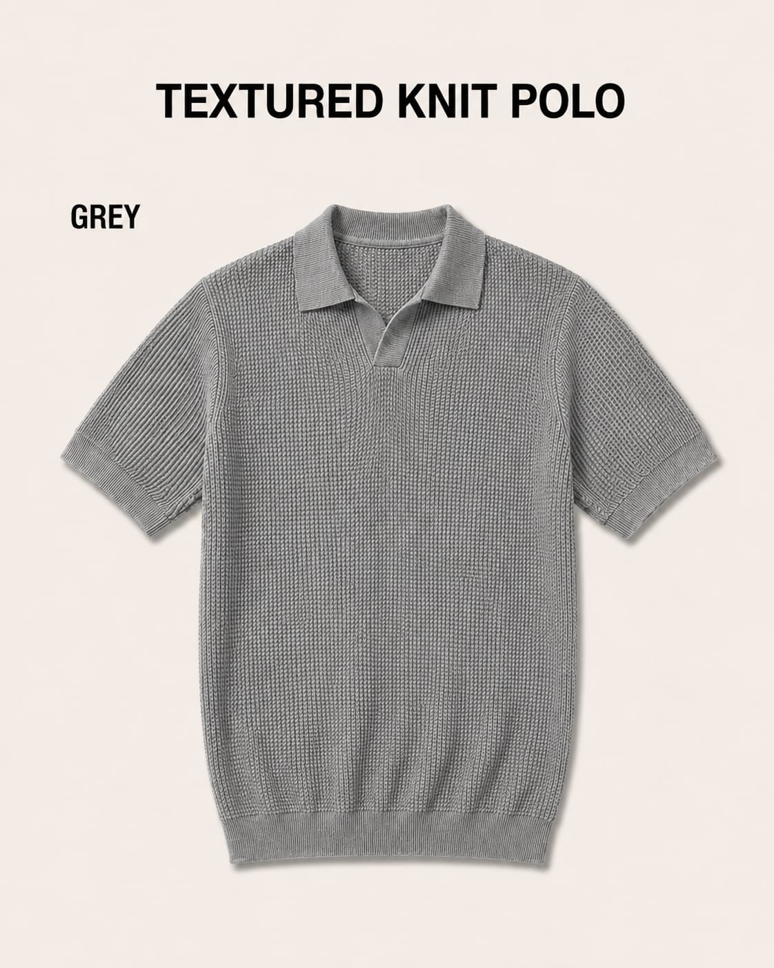 Pack of 3 Johnny Collar Polos – Black, Maroon & Grey