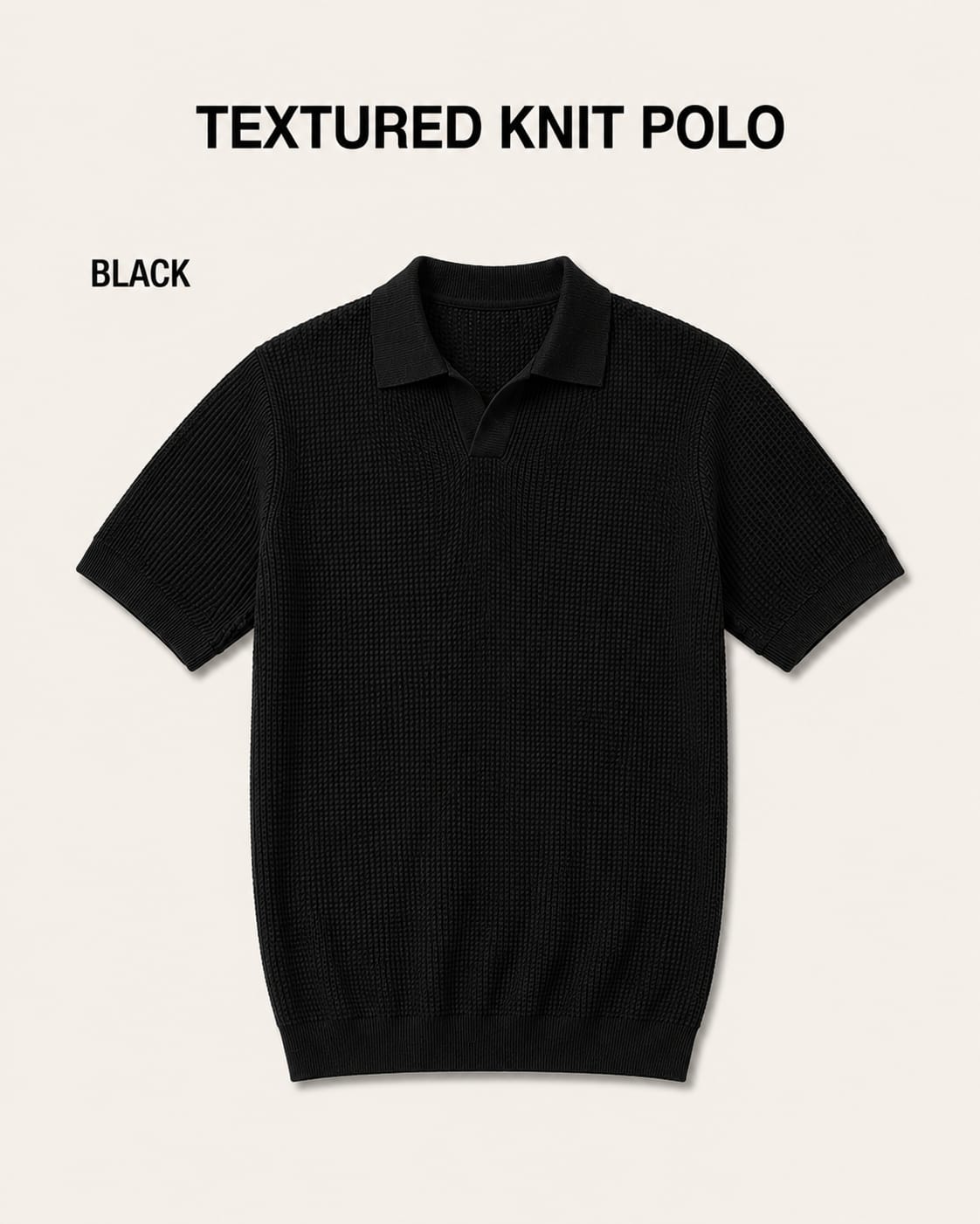 Pack of 3 Johnny Collar Polos – Black, Maroon & Grey